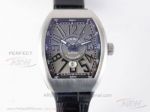FM Factory Franck Muller Vanguard Glacier Grey Face Black Rubber Strap 44 MM Automatic Watch